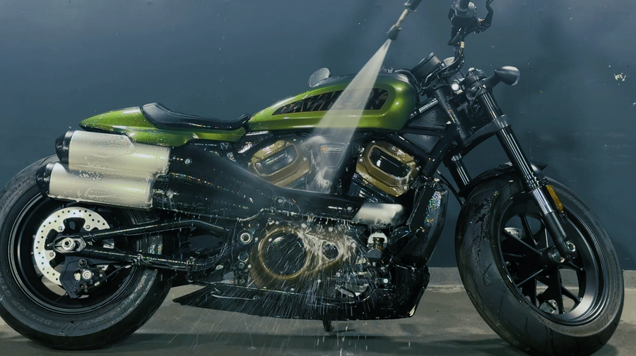 Nettoyage des motos
